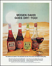 1966 Mogen David Wines Mogen David Goes Dry-Too retro photo print ad  L81 picture