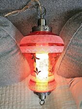 Vintage Red Victorian Swag Lamp picture
