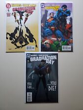 Titans young justice graduation day #1-3 DC comics Set KEYS: 1st Braniac 8 + picture