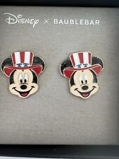 NEW Disney x Baublebar Mickey Mouse 4th Of July Earrings picture