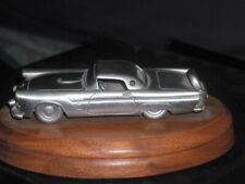 very rare SOLID PEWTER 1956 THUNDERBIRD on 6 inch metaI BASE picture