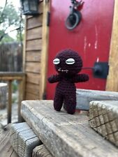 Hoodoo Vodoun Voodoo Doll Poppet Cowrie Eyes 4” Tall one of a kind Haunted? picture