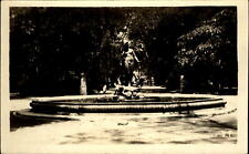 RPPC ~ nude woman fountain ~ unknown location~real photo AZO 1924-49 picture