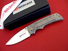Boker Solingen SK Knives Gulo #150 Titanium Gold Hardware CPM-154 Knife MIB picture