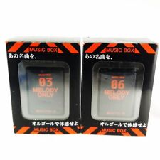 Neon Genesis Evangelion Music Box Set of 2 Refrain of soul A & B Anime Toy Rare picture