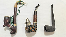 Vintage Pipe Collection x 3 Kemperling + Lorenzo + Bruyere Ornate Pipes x 3 - AF picture