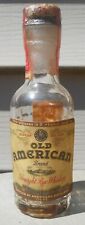 Old American Straight Rye Whiskey miniature bottle picture