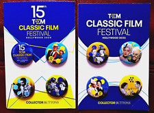 TCM  Classic Film Festival 2024 Collector Buttons 2023 & 2024 - New  picture