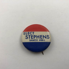 1960's ELECT STEPHENS ~ Vintage Button Pinback picture