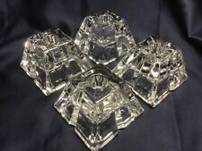 ROSENTHAL crystal MADISON set of 4 CANDLE HOLDERS taper votive EXCELLENT MODERN picture