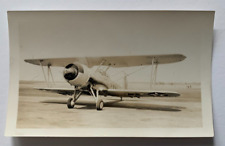 Vintage ca 1930s B&W Photo Military Aircraft Biplane Propeller 2.75 x 4.5