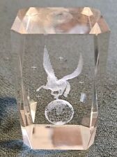 Holographic Laser Etched Pegasus 3.25 Inches Tall Clear picture