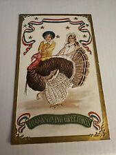 Thanksgiving Greetings Antique Vintage Souvenir Postcard Unused picture