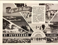 1937 St Petersburg Florida Chamber of Commerce Vintage Print Ad Sunshine City picture