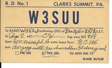 QSL  1955 Clarks Summit PA    radio card    picture