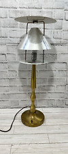 Mid Century Modern MCM Atomic 50s 60s Age Brass Table Lamp Mutual Sunset Lamp Co picture