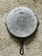 GRISWOLD #10 716A CAST IRON SKILLET-LARGE BLOCK LOGO picture