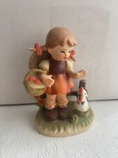 Antique Cowgirl Porcelain Figurine picture