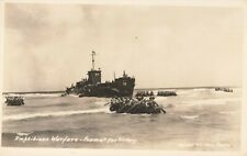 Postcard RPPC US Navy 1943 World War 2 Invasion of New Britain #5 picture