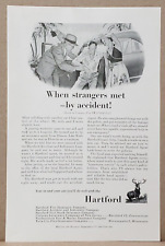 1955 Hartford Insurance Company Print Ad When Strangers Met by Accident picture