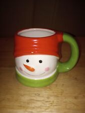 Royal Norfolk Snowman Christmas Mug Cup Coffee Tea Hot Cocoa Winter Holiday 8 oz picture