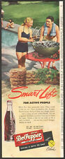 1947 Dr. Pepper print ad Pool Side Smart Lift picture