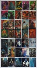 NM 1996 Toho Films Amada Godzilla Trading Cards Lot of 35 Different Singles picture