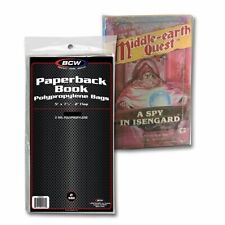 New (50 ct) 50 BCW Paperback Book Bag Poly Sleeves bags picture