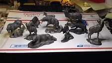 Franklin Mint Pewter 1975-1976 Wildlife of North America Series 10 Figures picture