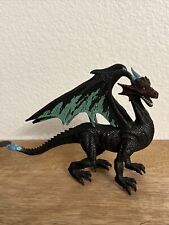 MEDIVAL BLACK DRAGON WITH WINGS FANTASY ANIMAL 5” ACTION FIGURE PVC TOY picture