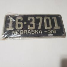1934 1935 1936 1937 1938 1939 Nebraska License Plates picture
