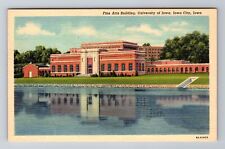 Iowa City IA-Iowa, Fine Arts Building, University, Antique, Vintage Postcard picture