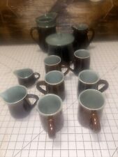 12 Pieces Red Wing Lot 6 Cups 2 Creamers ￼ 2 Pitchers 1 Bean Pot with Lid picture