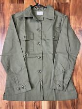 NOS 1984 Vintage Womens U.S. Military Army Green UTILITY SHIRT OG-507 Size 12 L picture