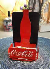 Coca-Cola Metal Napkin Holder-Coke Dispanser-Sugar-Menu holder-Coke Collectable picture