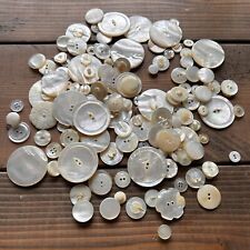 Vintage Off-white Mother of Pearl Or Pearl-like assorted Lot of Buttons picture
