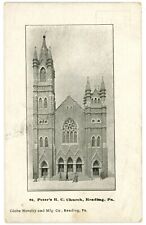 St. Peter's Roman Catholic Church Reading, Pennsylvania 1907 Postcard picture