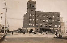 Galveston Texas Union Train Station Railroad Depot RPPC Real Photo Postcard picture
