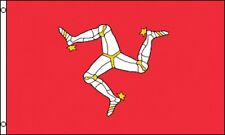 3'x5' Isle Of Man Flag Outdoor Banner British Mann Triskelion Celtic Arms 3x5 picture