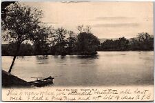 Postcard NY Newport A View of the Island rowboat 1907 picture
