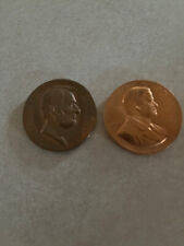 Herbert Hoover & Abe Lincoln presidential campaign token (bronze) copper color picture