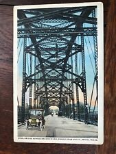 Steel Bridge across Brazos River Waco Texas Postcard picture
