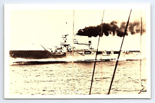 Postcard RPPC USS Saratoga CV-3 Real Photo 1940s picture