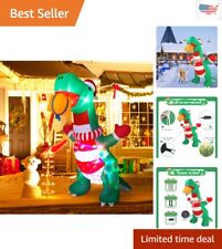 Enchanting Christmas Dinosaur with Mesmerizing Colorful LED Lights - Easy Setup picture