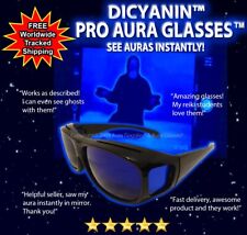 OFFICIAL DICYANIN PRO AURA GLASSES hunting ghost paranormal flashlight uv evp qi picture