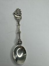 Vintage Silver Spoon Historic Sea Ship Klipper Stamped 90 picture