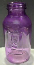 1/2 kg Purple Colored Glass Jar Decorative Medicinal Apothecary Bottle - Vintage picture
