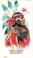 British American Tobacco  (BAT) INDIAN CHIEF  #2 LEAN WOLF VG/EX Condition 1930 picture