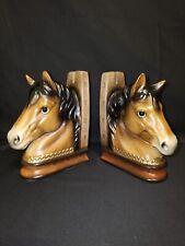 Vintage Japan Horse Head Bookends picture