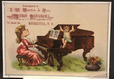 Vintage Advertising Card: Stultz & Bauer Pianos Rochester, NY picture